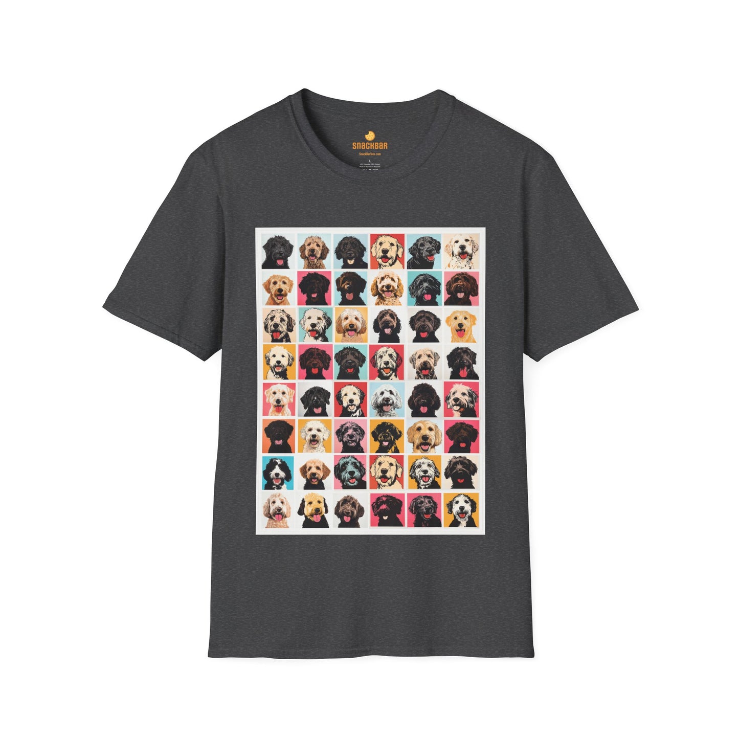 Mega Doodle Dogs Nagel/Warhol-Inspired T-Shirt