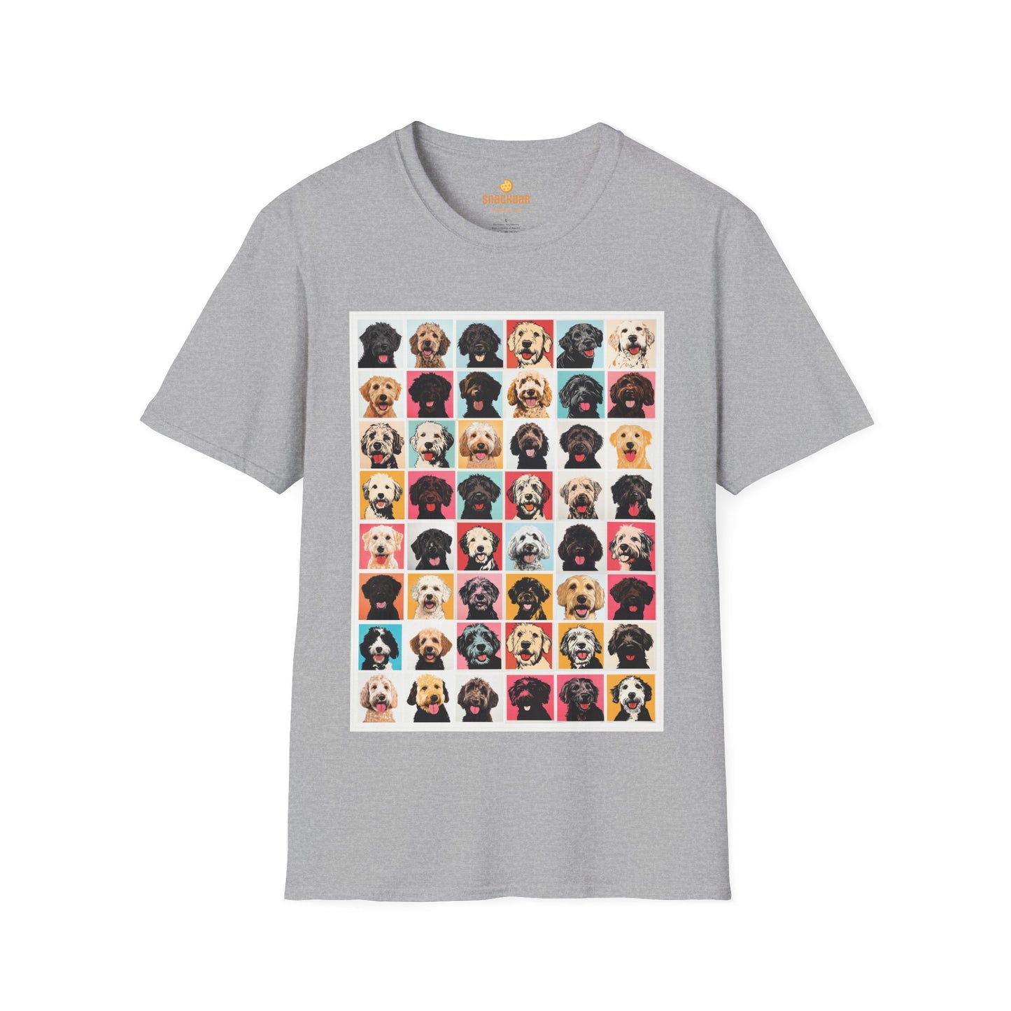 Mega Doodle Dogs Nagel/Warhol-Inspired T-Shirt