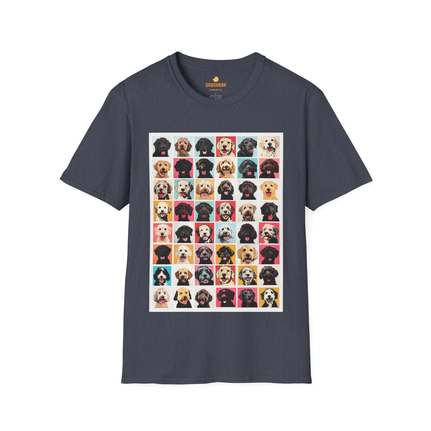 Mega Doodle Dogs Nagel/Warhol-Inspired T-Shirt