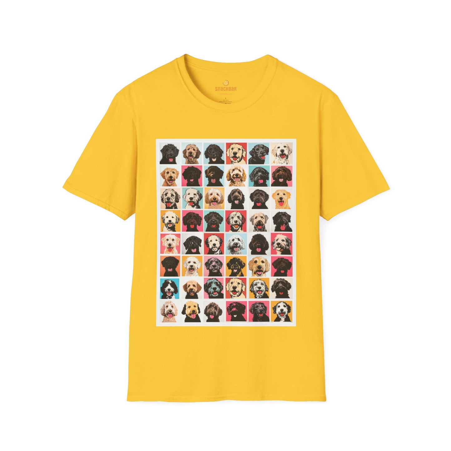Mega Doodle Dogs Nagel/Warhol-Inspired T-Shirt
