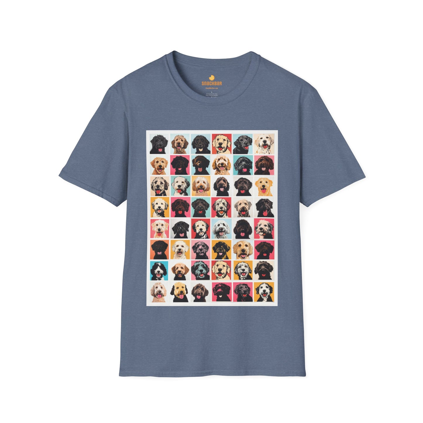 Mega Doodle Dogs Nagel/Warhol-Inspired T-Shirt