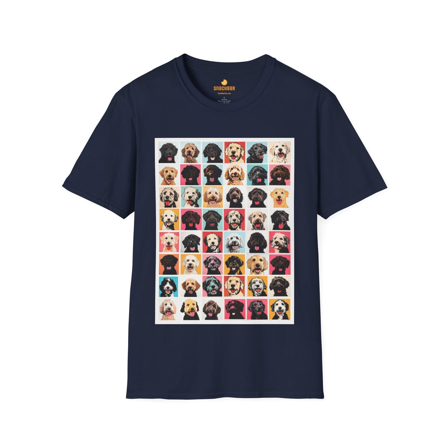 Mega Doodle Dogs Nagel/Warhol-Inspired T-Shirt