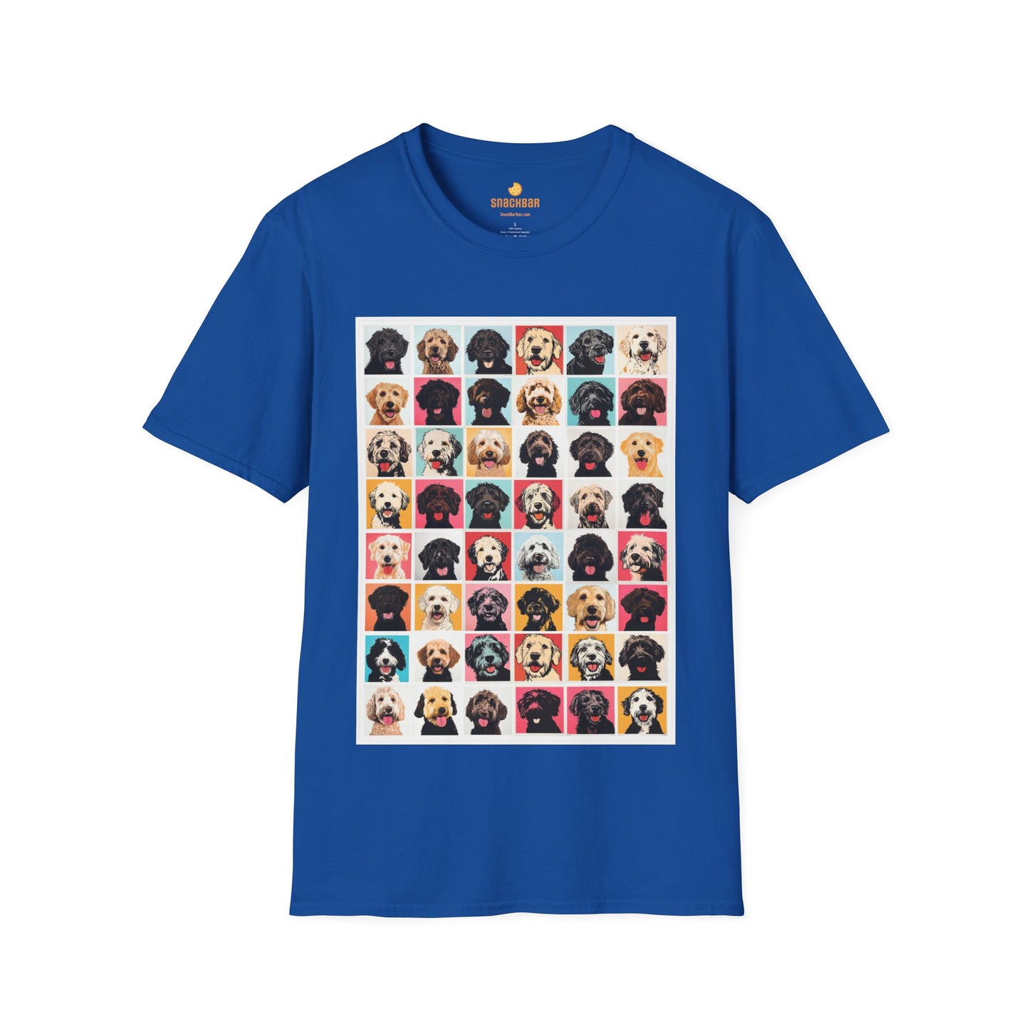 Mega Doodle Dogs Nagel/Warhol-Inspired T-Shirt