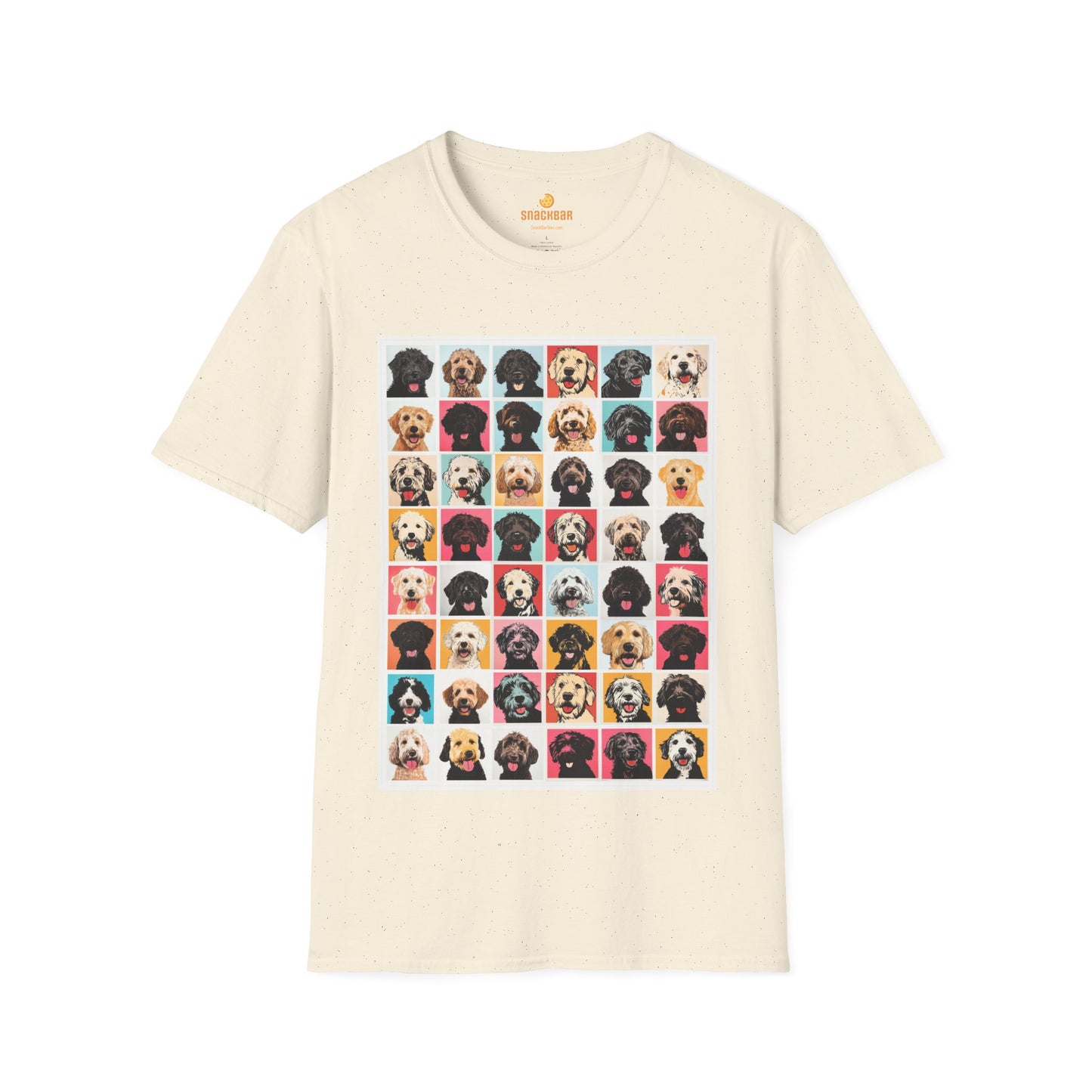 Mega Doodle Dogs Nagel/Warhol-Inspired T-Shirt