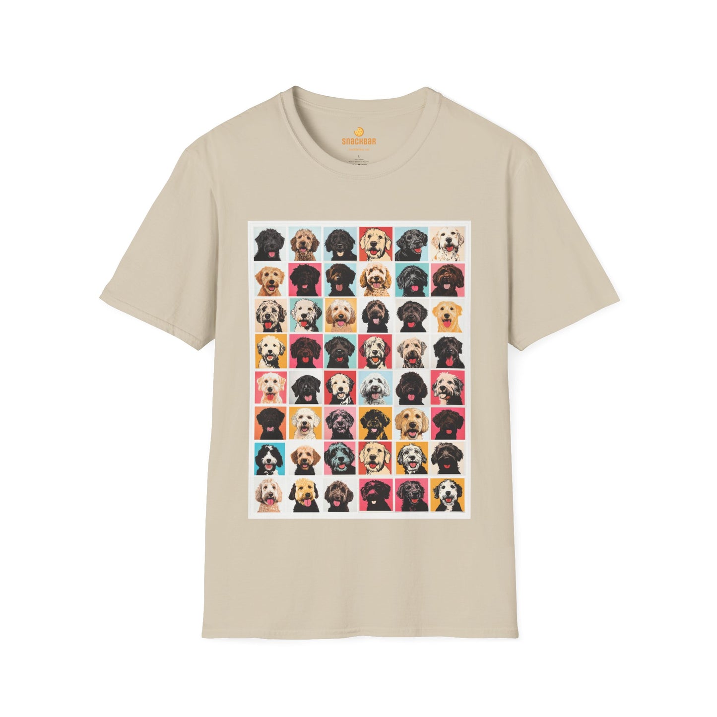 Mega Doodle Dogs Nagel/Warhol-Inspired T-Shirt