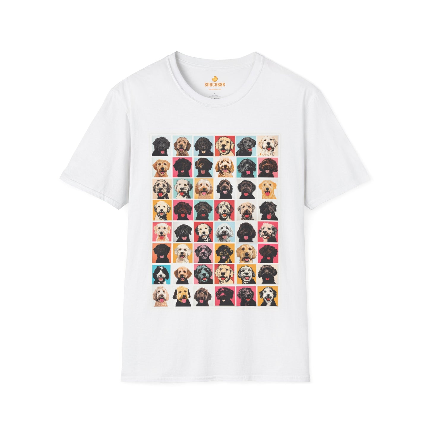 Mega Doodle Dogs Nagel/Warhol-Inspired T-Shirt