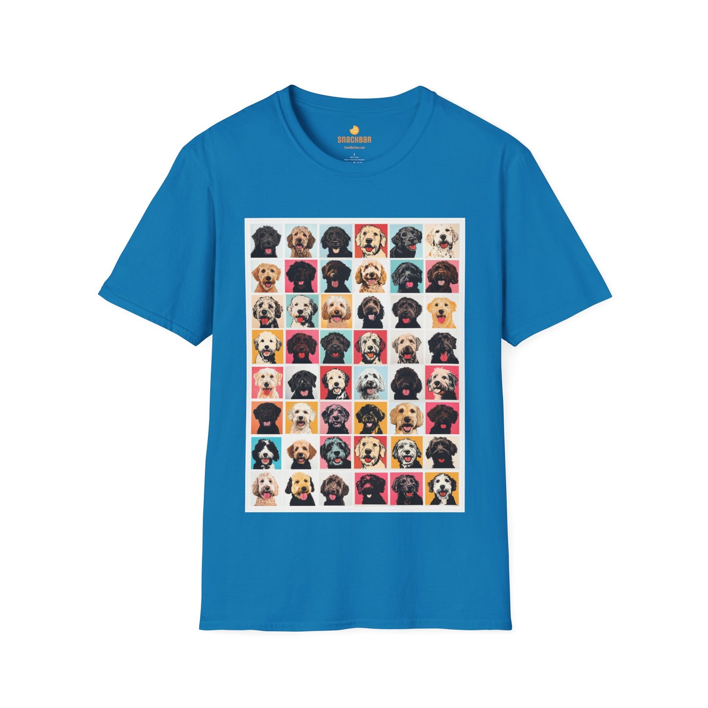 Mega Doodle Dogs Nagel/Warhol-Inspired T-Shirt