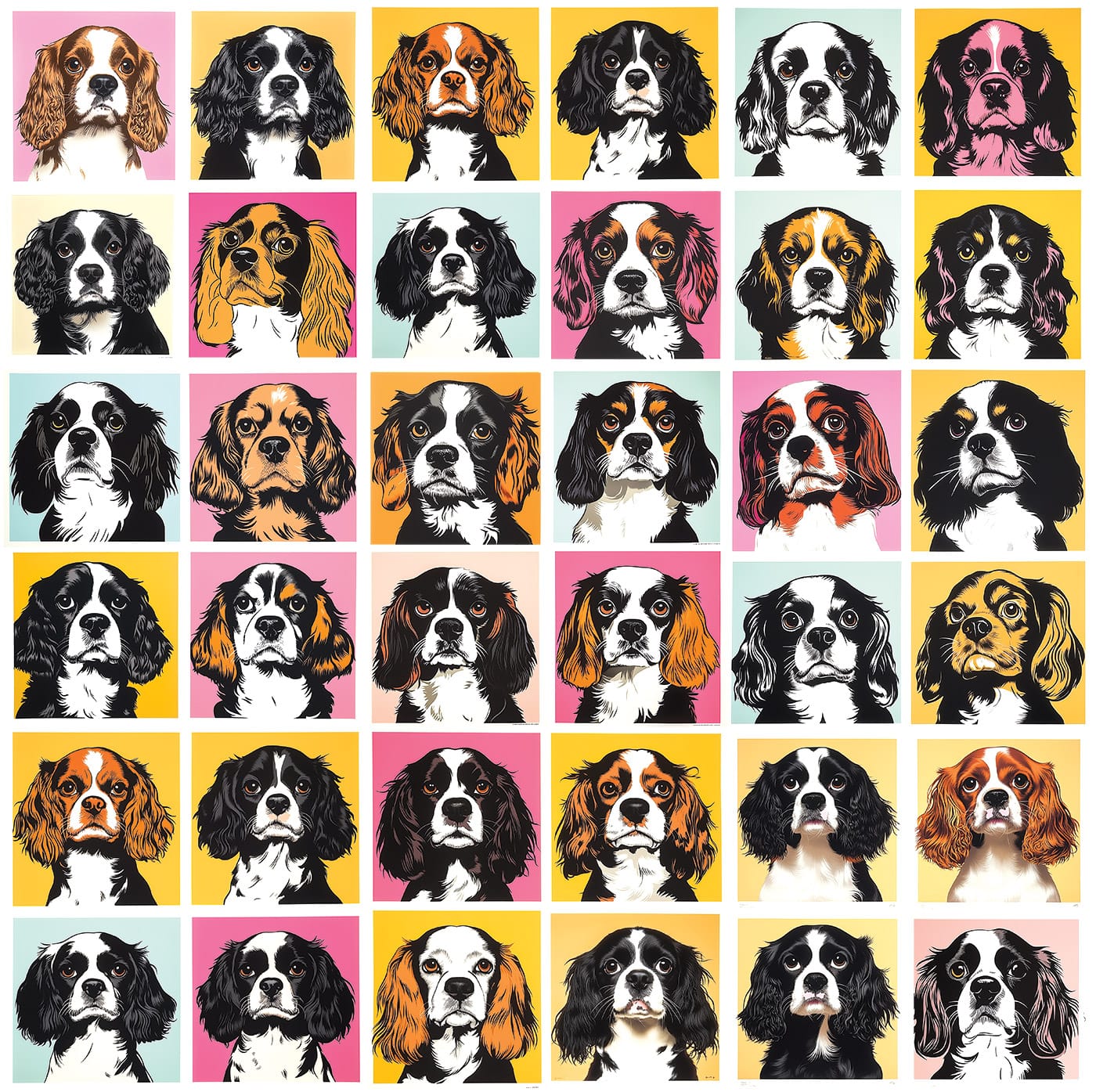 Cavalier King Charles Spaniels Nagel-Inspired T-Shirt