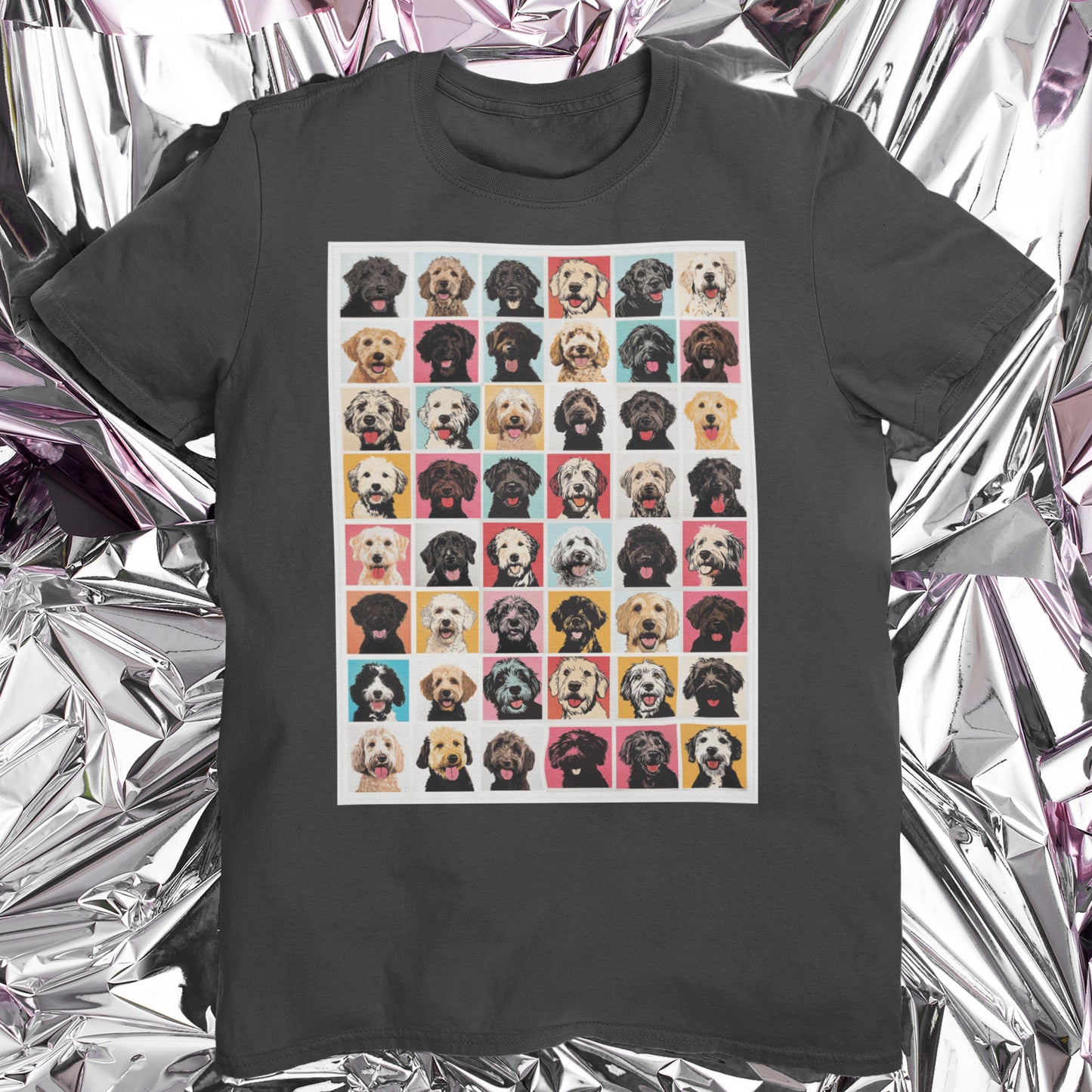 Mega Doodle Dogs Nagel/Warhol-Inspired T-Shirt