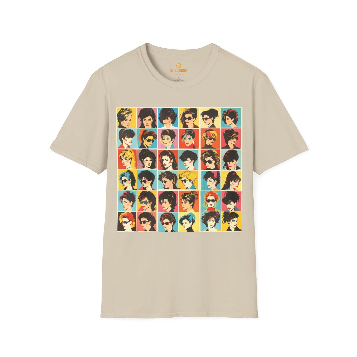 80s Hair Styles Patrick Nagel-Inspired T-Shirt