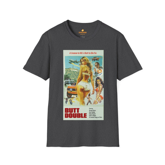 Butt Double 70s Exploitation Poster T-Shirt