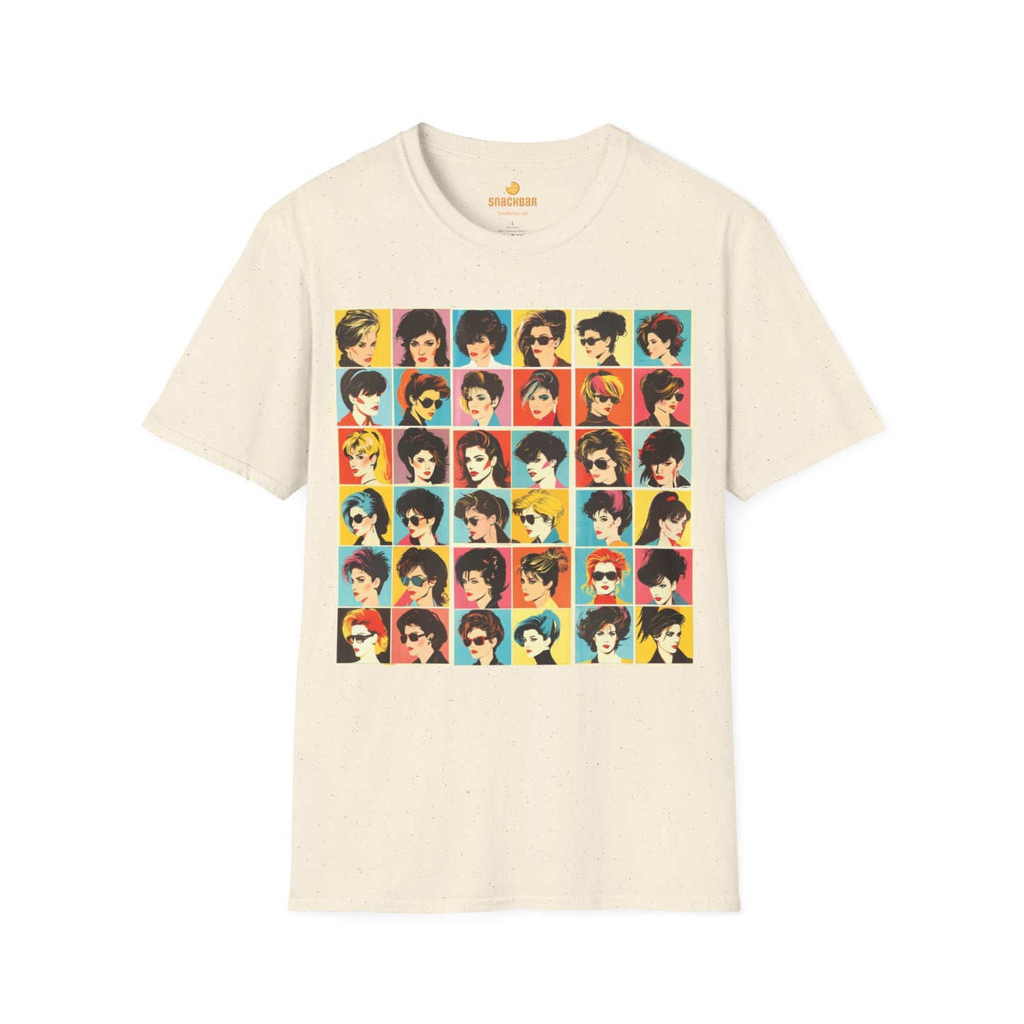 80s Hair Styles Patrick Nagel-Inspired T-Shirt