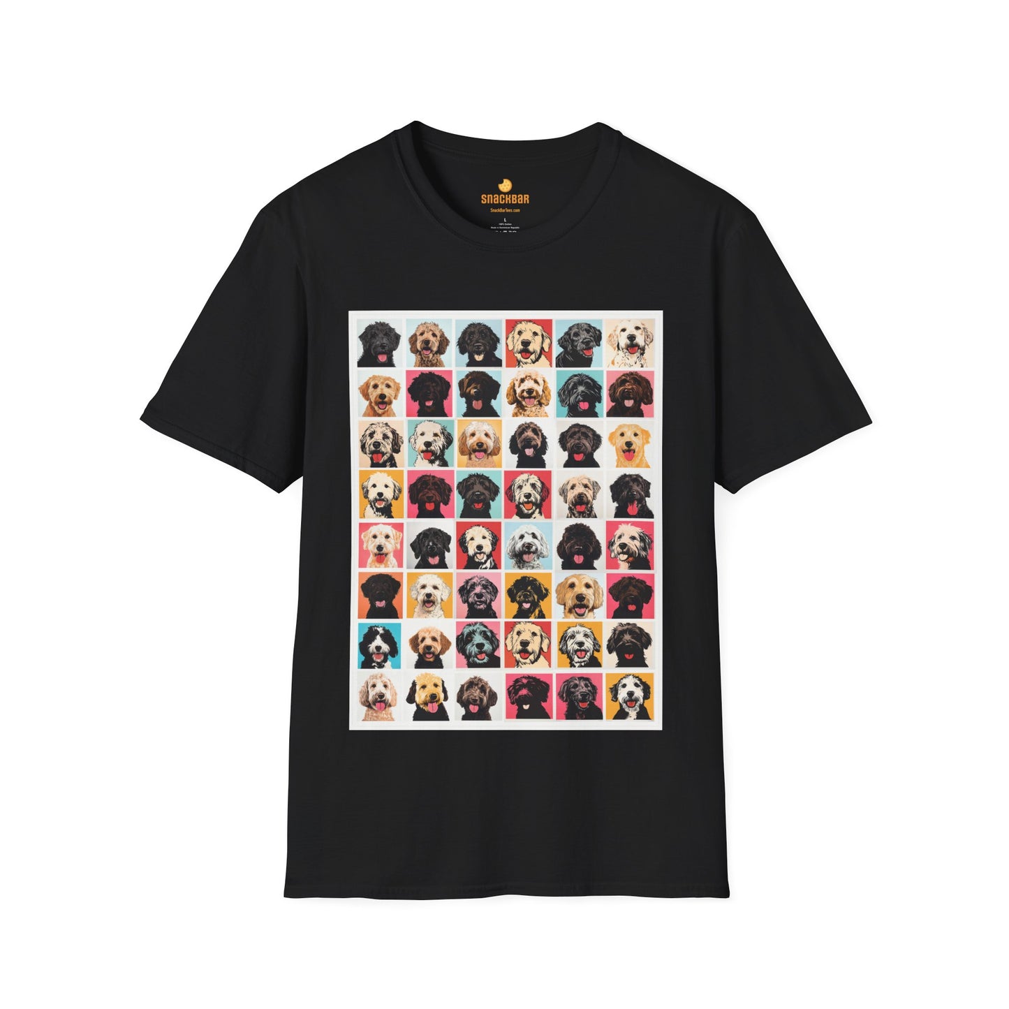 Mega Doodle Dogs Nagel/Warhol-Inspired T-Shirt