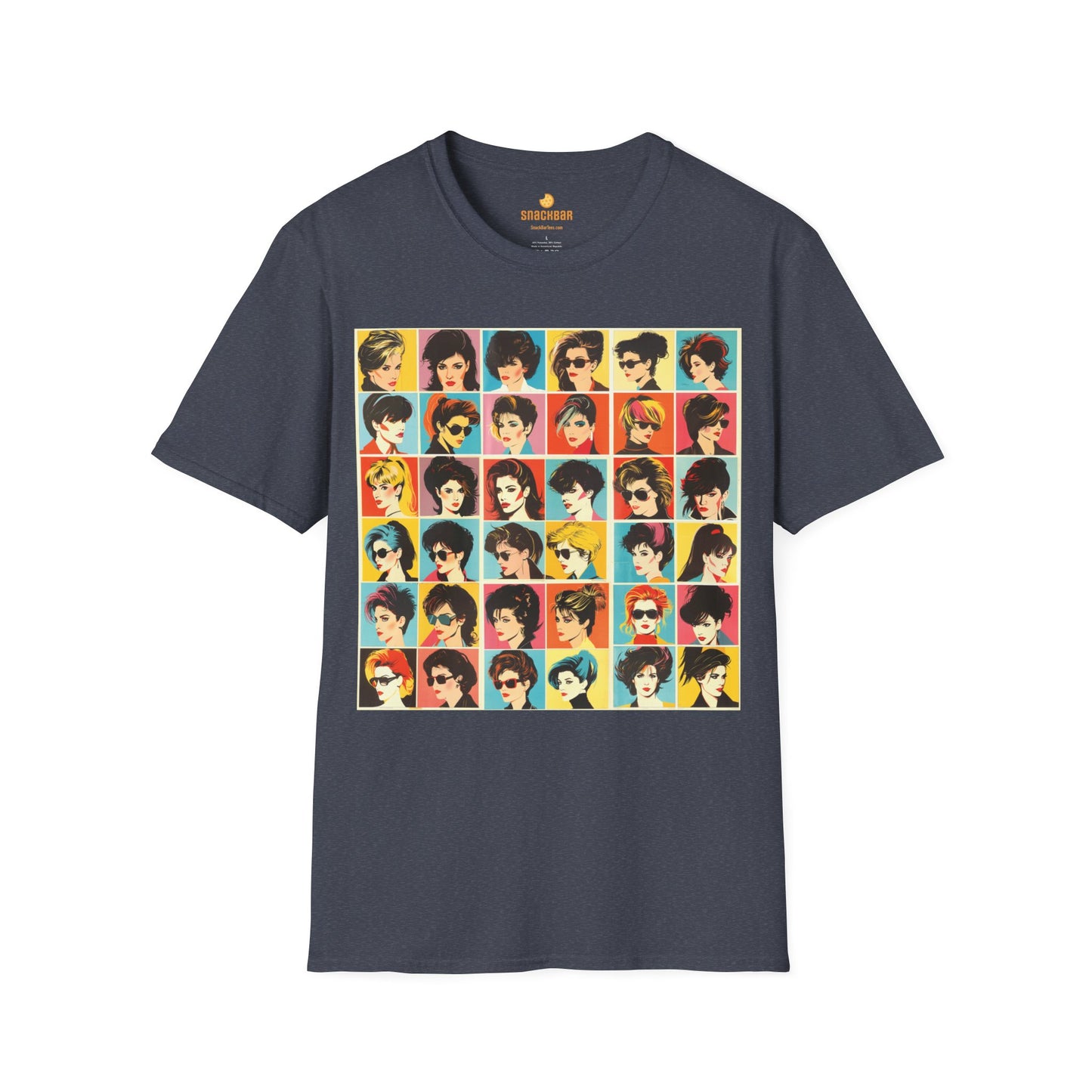 80s Hair Styles Patrick Nagel-Inspired T-Shirt