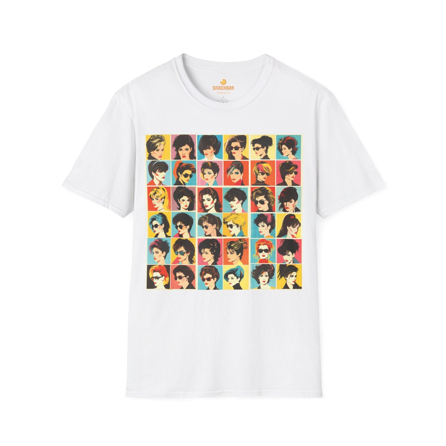 80s Hair Styles Patrick Nagel-Inspired T-Shirt