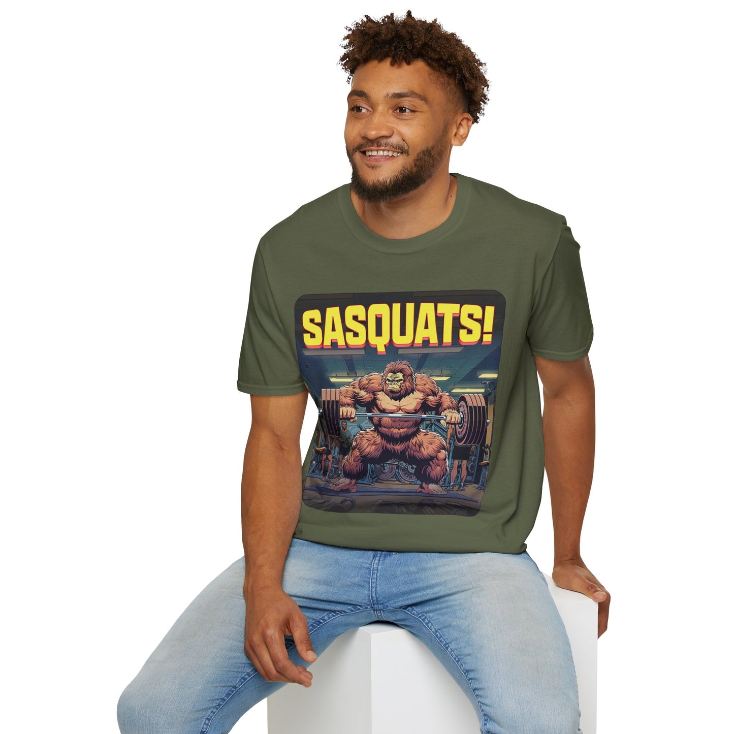 Sasquats Weightlifting Sasquatch T-Shirt