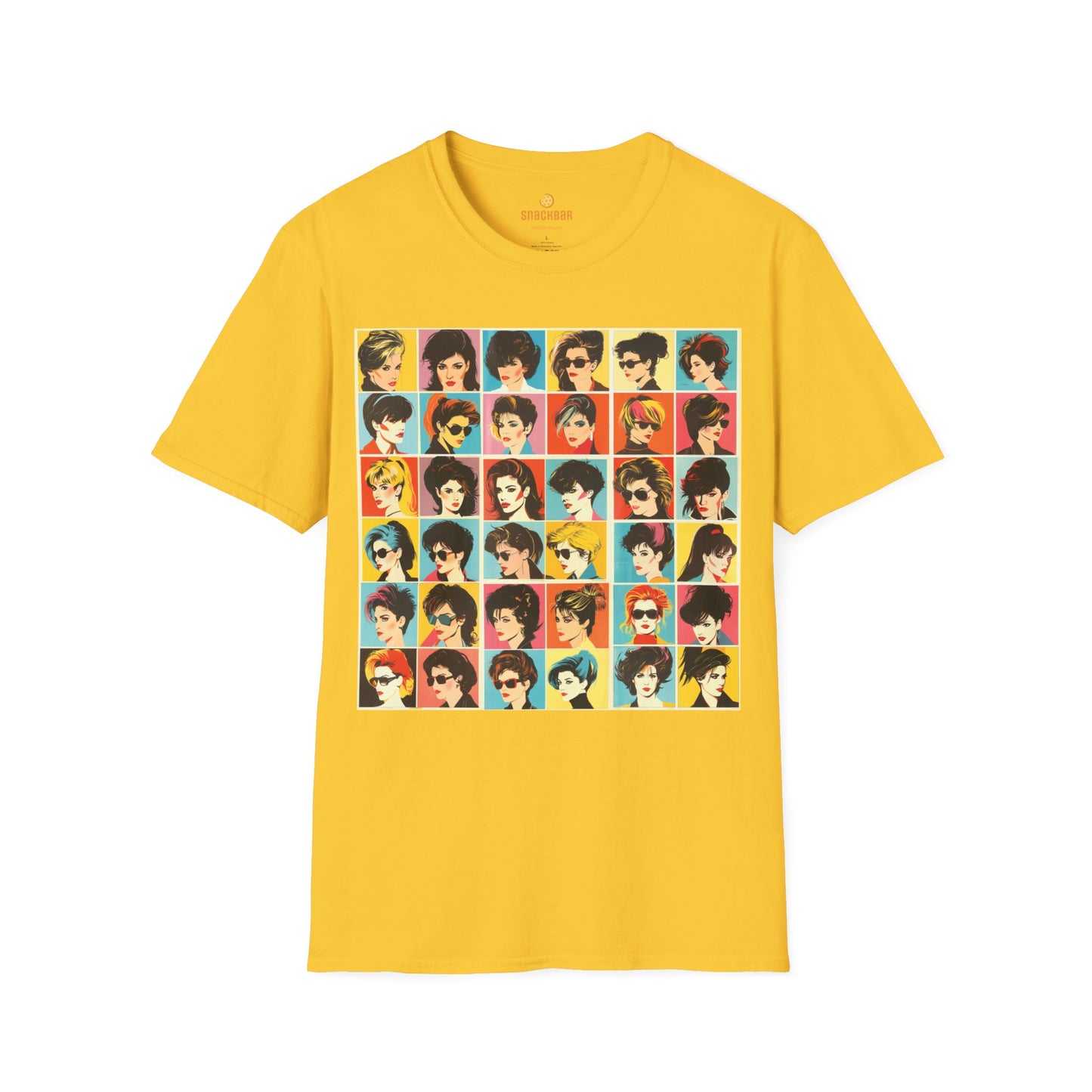 80s Hair Styles Patrick Nagel-Inspired T-Shirt